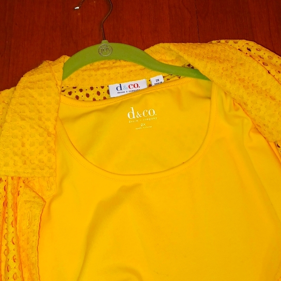 Denim & Company Tank with Cute Lightweight Jacket 2x matching set 😍!! - Picture 1 of 6